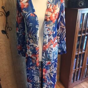 Beautiful floral coverup.